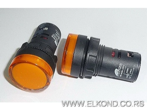 SIGNALNA LAMPA FI-22 ŽUTA LED 220V MITEA