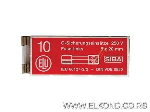 STAKLENI OSIGURAČ 5X20mm   63mA