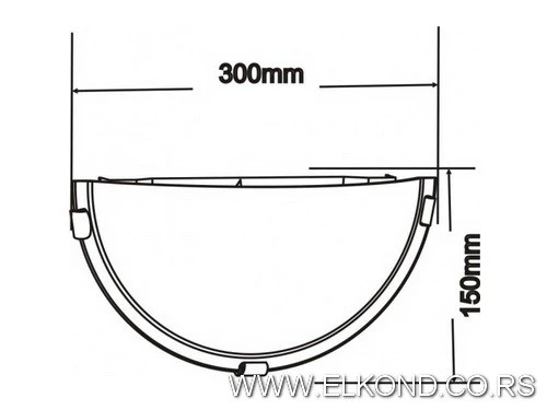 ZIDNA LAMPA M2151-F1 BELA MITEA ne.