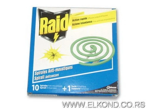 SPIRALE PROTIV KOMARACA RAID 10/1 ne