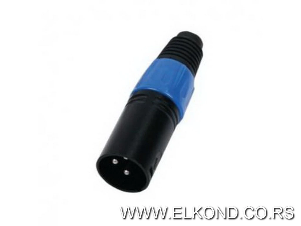 UTIKAČ XLR NA KABEL PLAVI HQM-1301BU