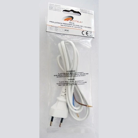 KABEL ZA LAMPU 1.2M BELA
