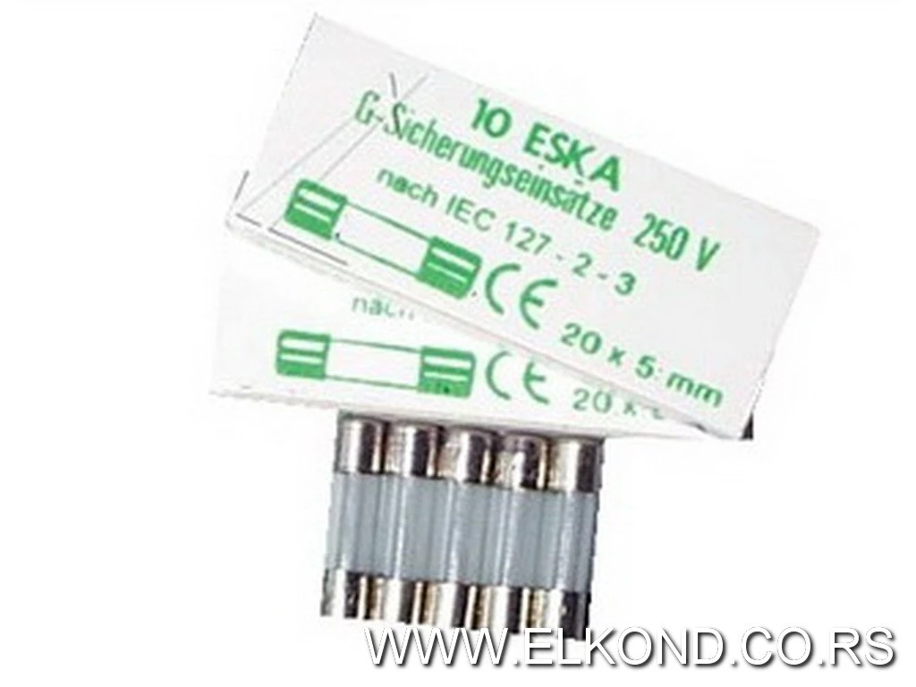  STAKLENI OSIGURAČ 5X20mm 1.4A