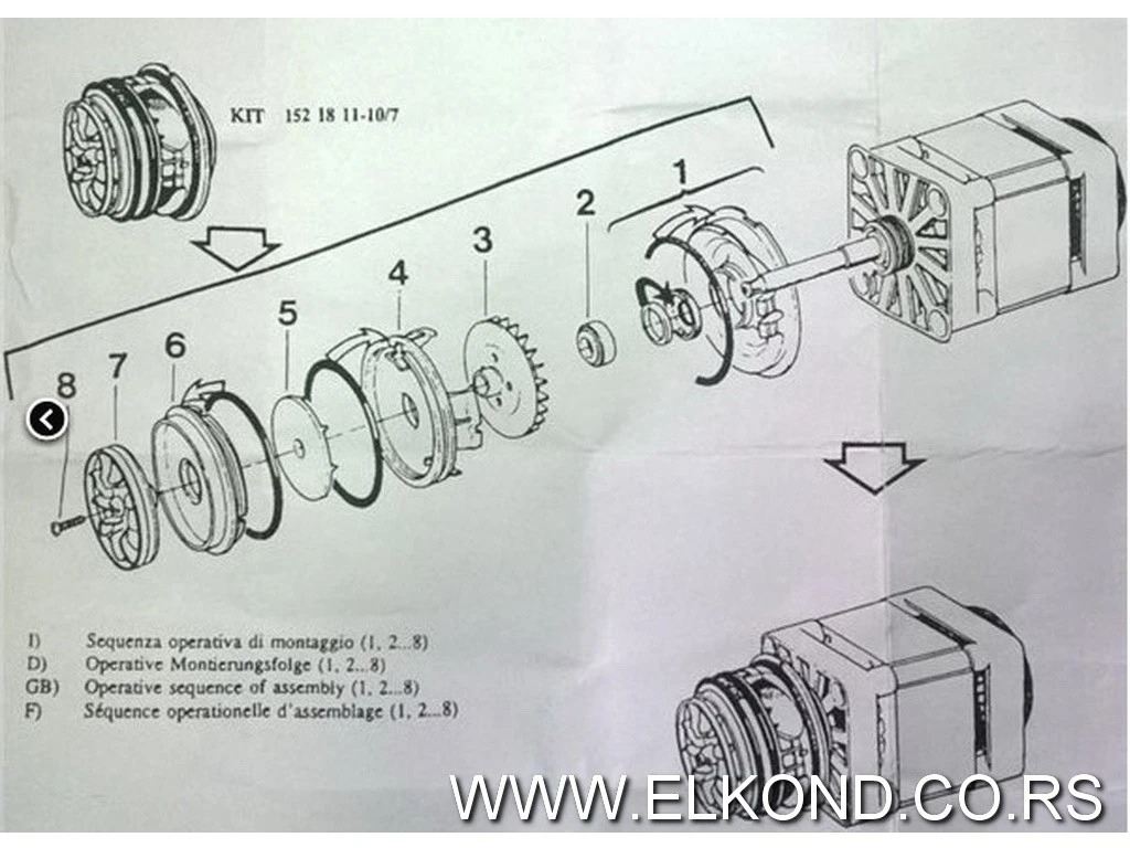 TURBINA SET VISOKOG PRITISKA ZANUSSI 50273512009