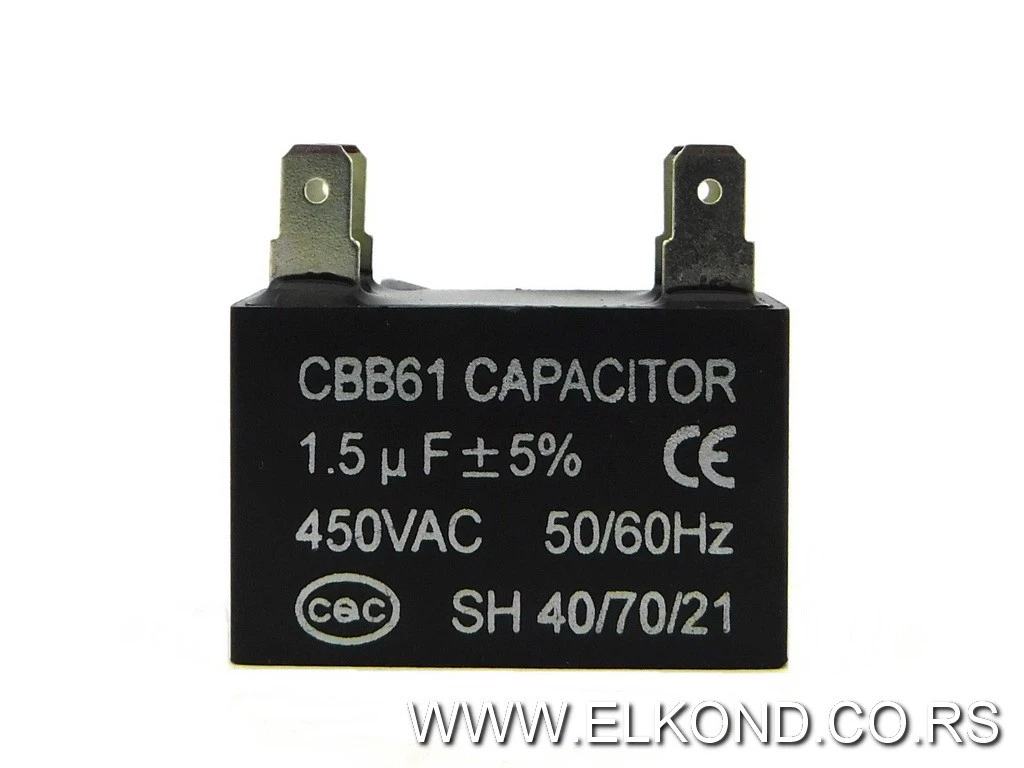 KONDENZATOR ZA KLIMU  1.5 MF CBB61
