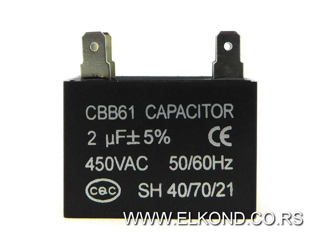 KONDENZATOR ZA KLIMU  2 MF CBB61