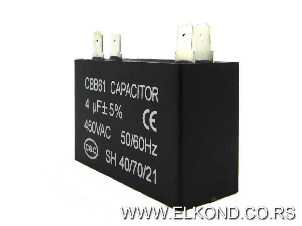 KONDENZATOR ZA KLIMU  4 MF CBB61