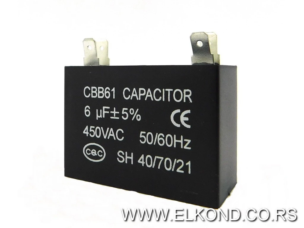 KONDENZATOR ZA KLIMU  6 MF CBB61