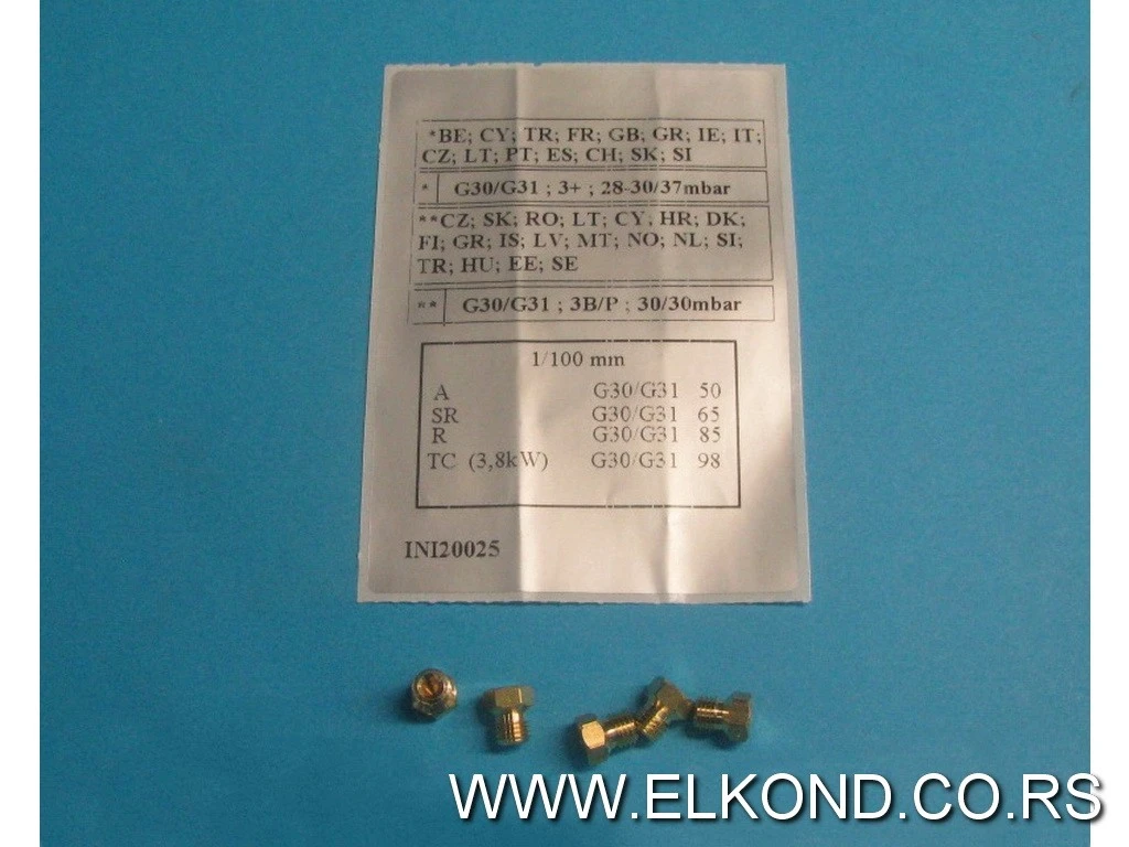 DIZNA PROPAN BUTAN SET GORENJE G30/28-30 G31/30-37