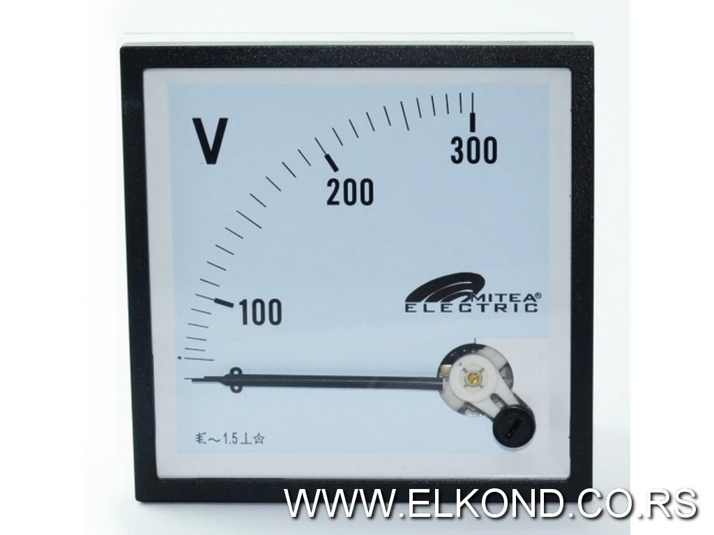ANALOGNI VOLTMETAR 300V 96X96MM MITEA