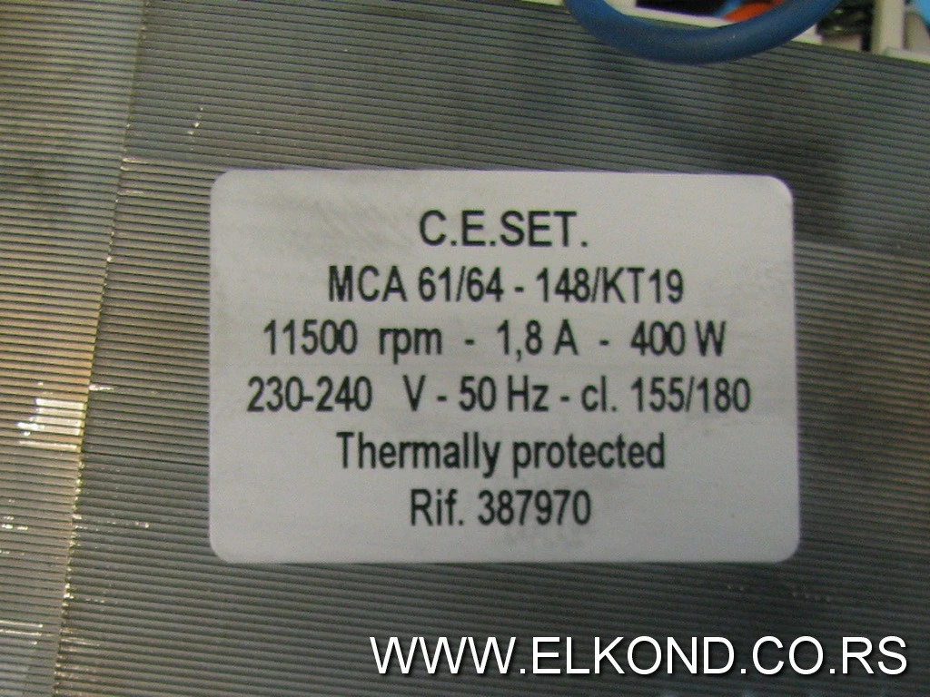 ELEKTROMOTOR VEŠ MAŠINE GORENJE 387970