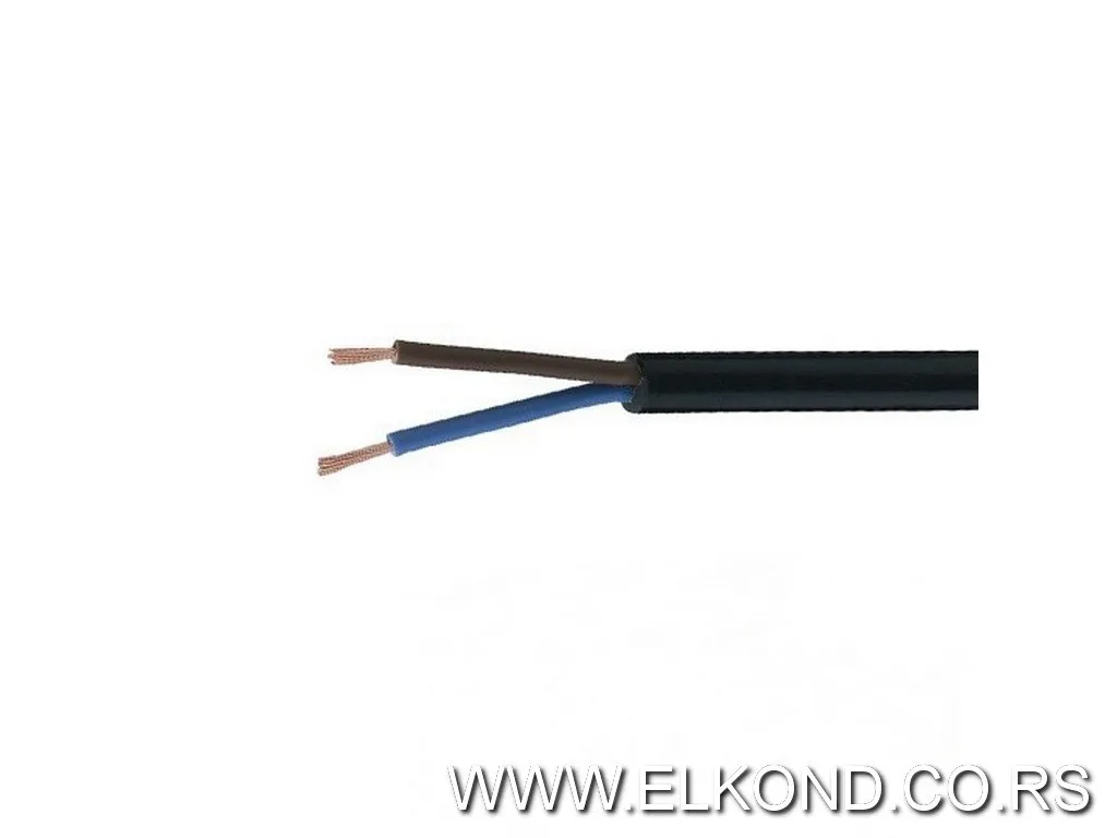 Kabel PP/L-2X0,75 crni
