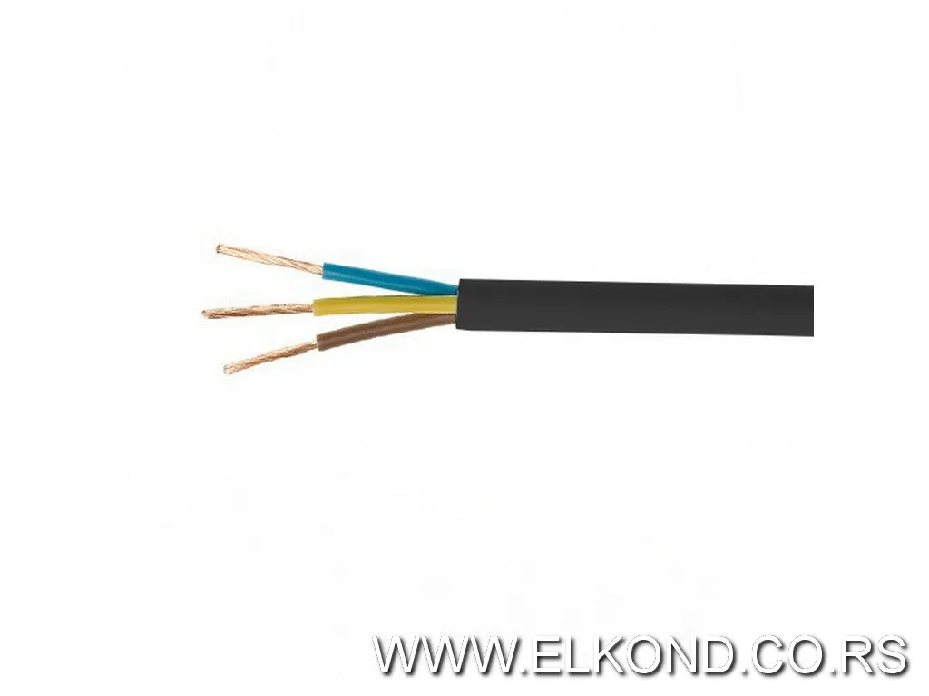 Kabel PP/L-3X0,75 crni