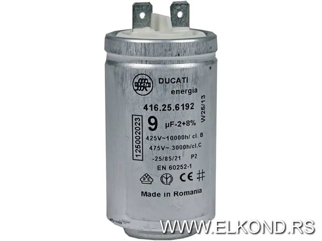 Kondenzator metalni 9mf DUCATI ITALY