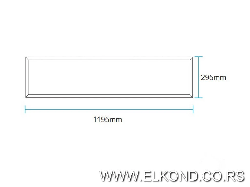 LED PANEL 40W 6500K 220V M203480 MITEA 1200X300
