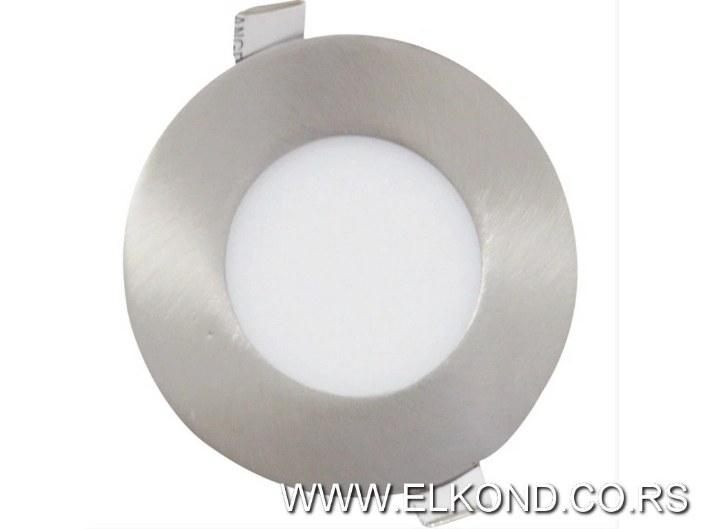 LED PANEL  3W 3000K 160lm OKRUGLI UGRADNI S-NIKEL