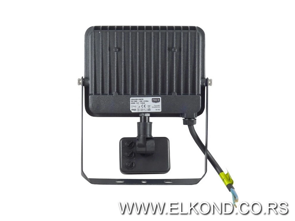 LED REFLEKTOR 30W SA SENZOROM PROSTO CRNI