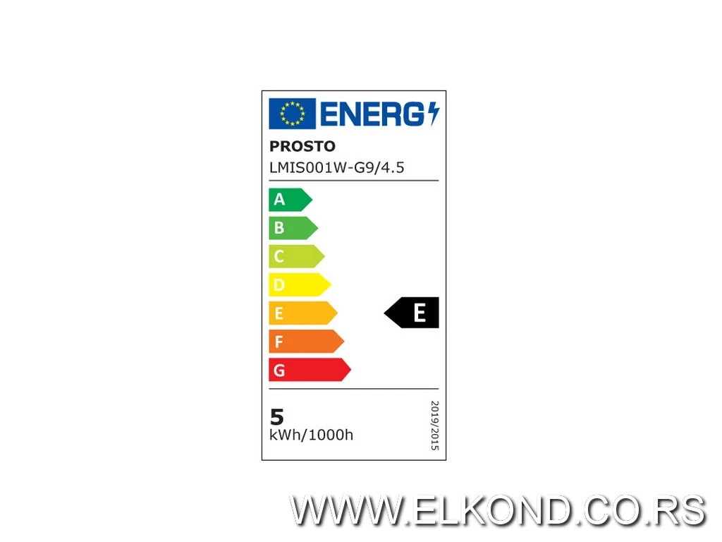 LED SIJALICA 4.5W G9 220V 6500K PROSTO