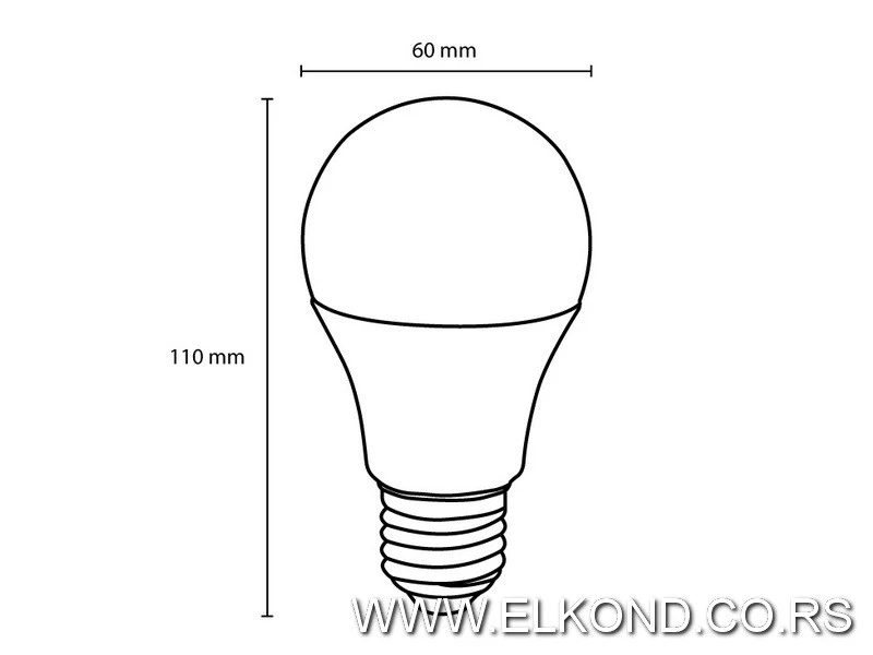 LED SIJALICA  9W E27 3000K 170-240V  MITEA