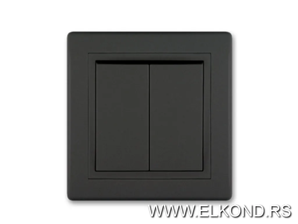 Prekidač serijski PRESTIGE 606.E1E1 crna soft