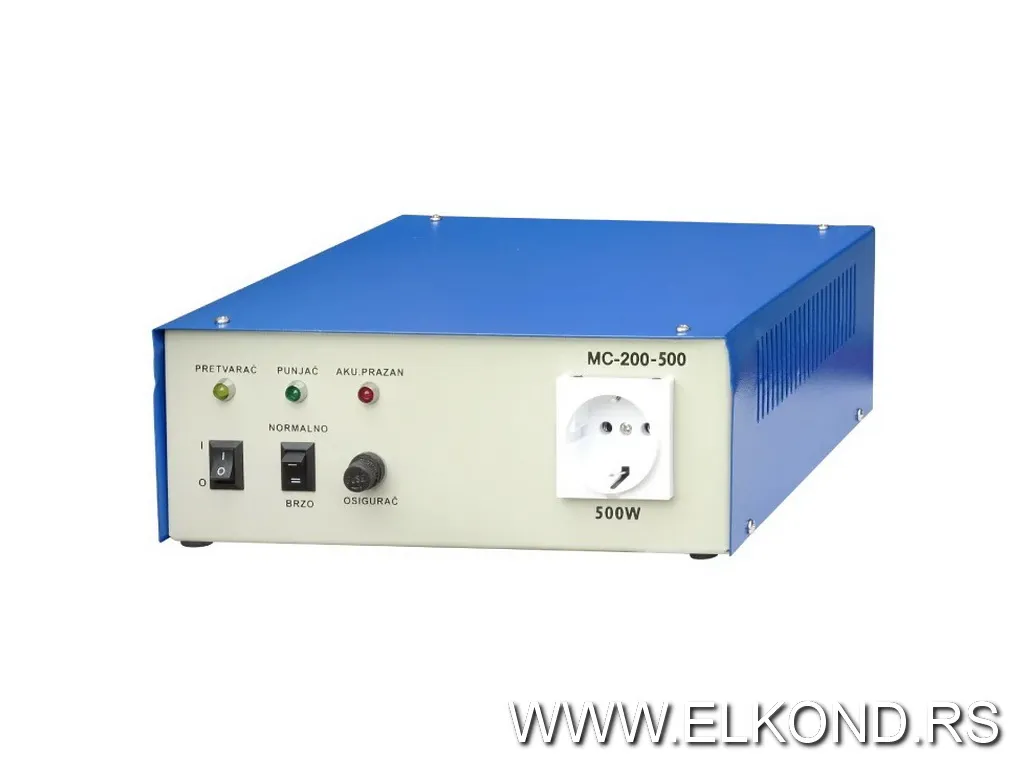 Pretvarač 12VDC/230V 500W sa autopunjačem