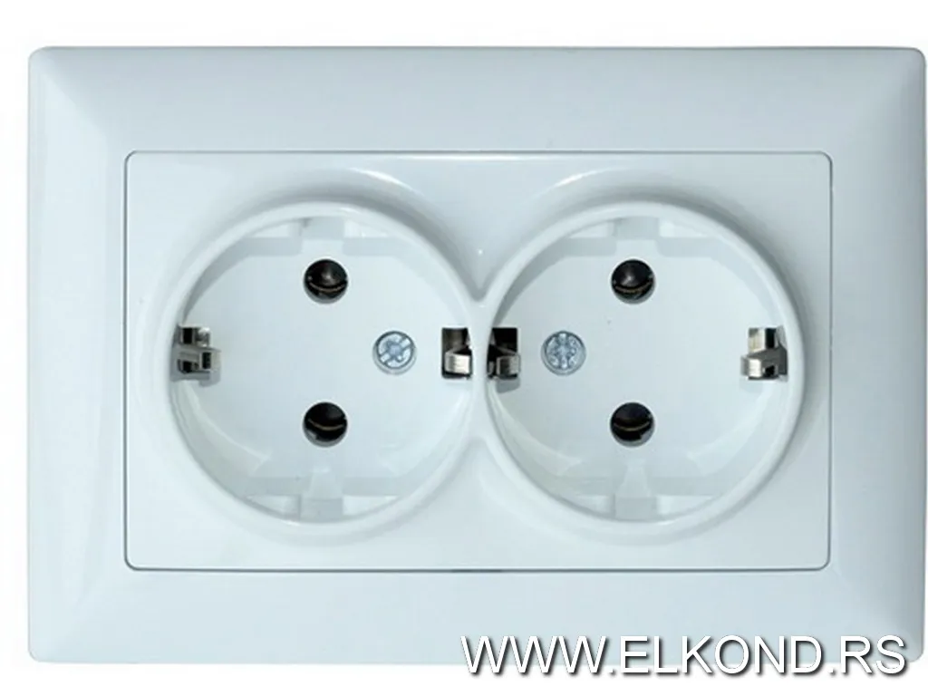 Priključak 2 pol dupli VISAGE 01281100-100150