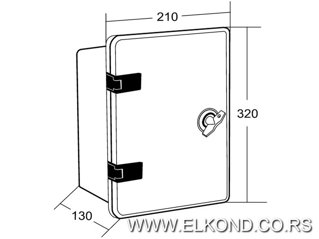RAZVODNI ORMAN PVC ME-OP210X320X130 ABS IP65 MIT