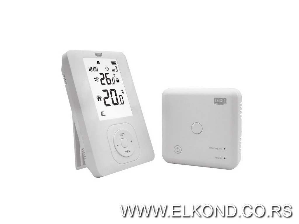 SOBNI DIGITALNI TERMOSTAT BEŽIČNI PROSTO DST-304RF
