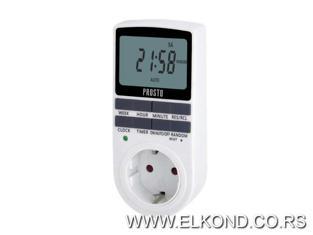 TAJMER DIGITALNI PROSTO 16A TM02D