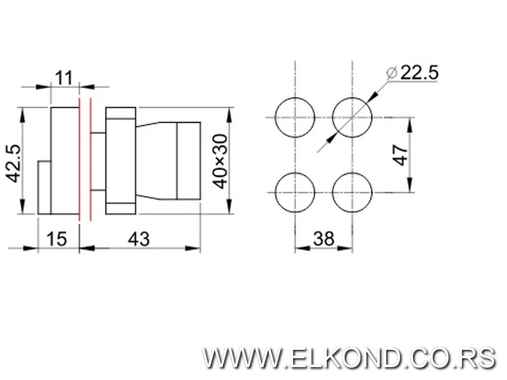 TASTER START-STOP FI-22 TRACON