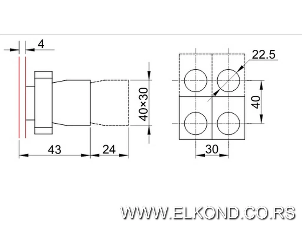 TASTER START-STOP FI-22 TRACON